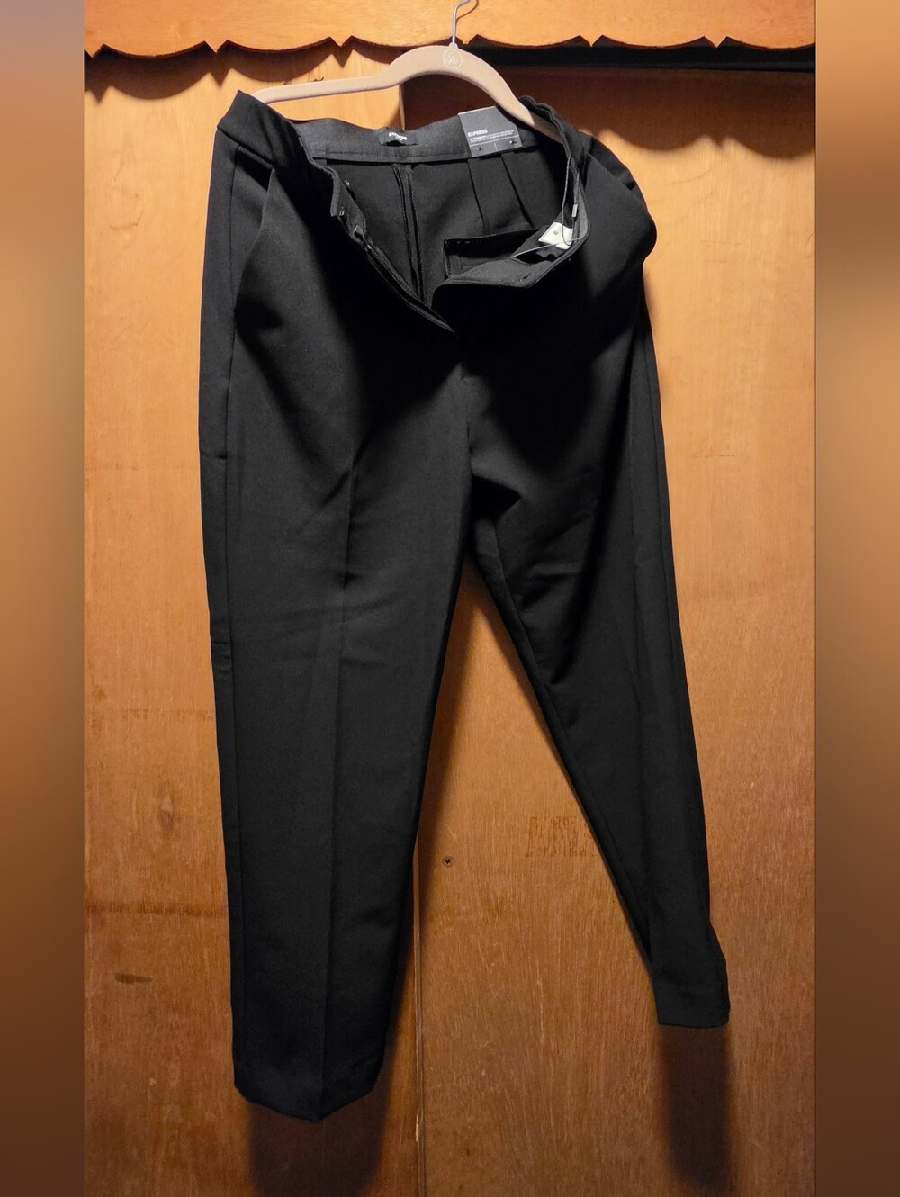 Express Straight Ankle Super High Rise Editor Pants
